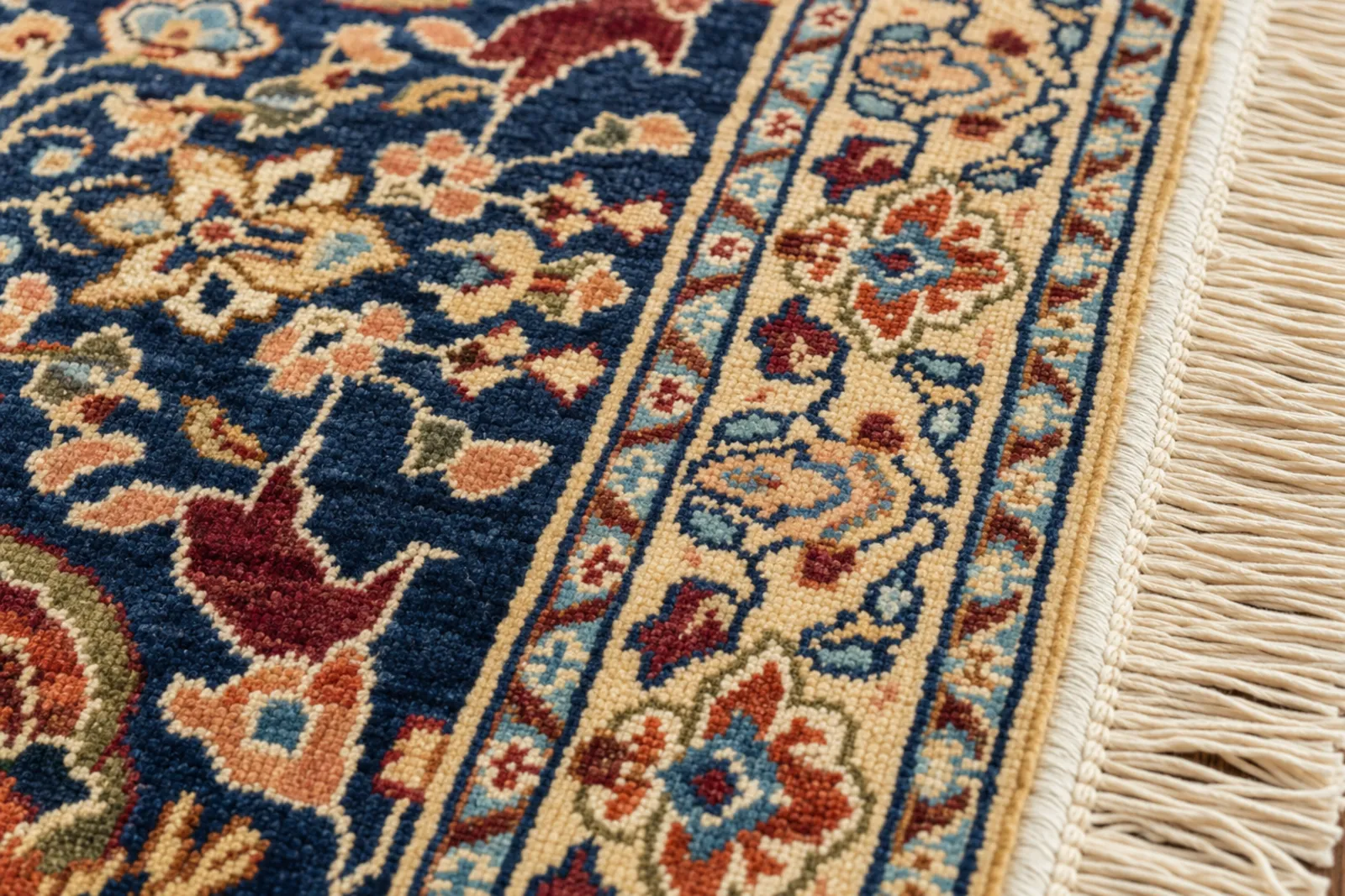 The result of AllState's certified-organic area & oriental rug cleaning